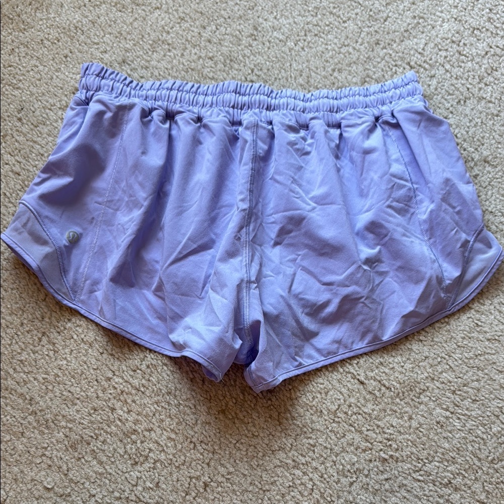 Lululemon Lilac Smoke Hotty Hot Low-Rise Short 2.5” - Picture 3 of 4